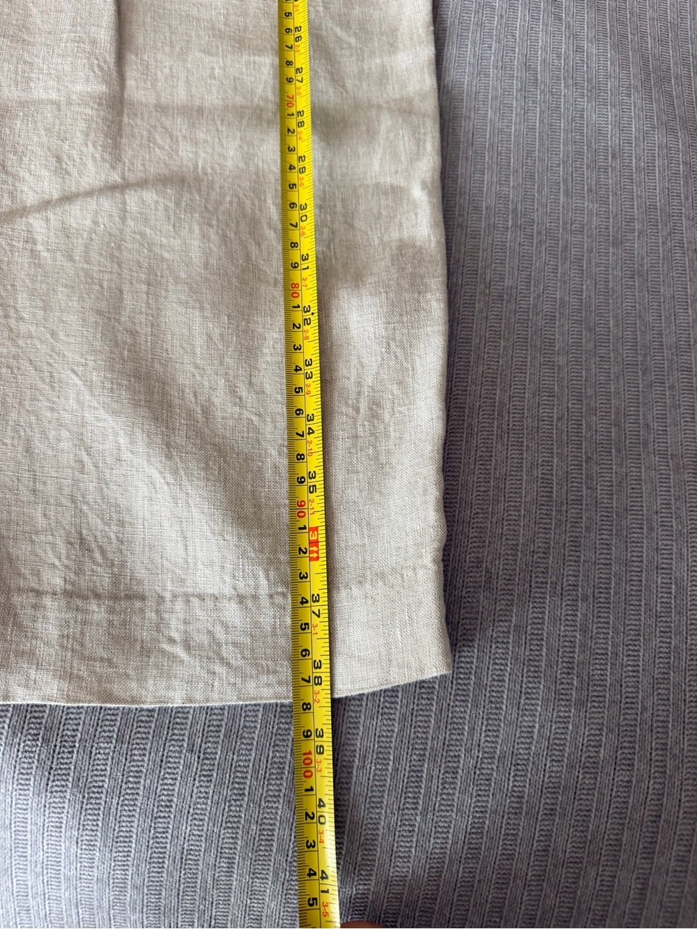 Zara Beige Linen relaxed fit pants - Picture 13 of 13